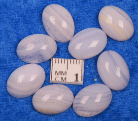 Kapussi kalsedoni vaaleansininen 10x14mm 