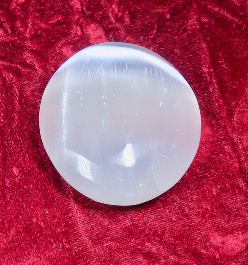 Seleniitti taskukivi iso 5x6cm 94g