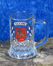 Snapsituoppi Suomi-Finland, liput vaakunalla, aitokulta