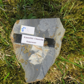 Kiastoliitti siivu 110x90x5-10mm 169g nro4 