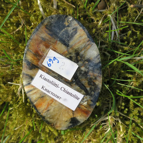 Kiastoliitti taskukivi iso 69g 75x55mm nro2