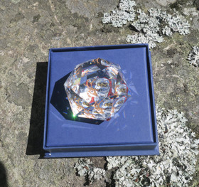 Swarovski kristallilasia 5cm joulupukki ja poro