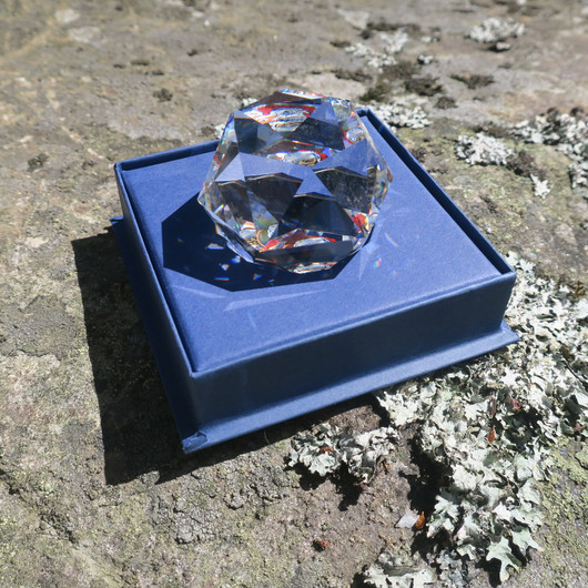 Swarovski kristallilasia 5cm joulupukki ja poro