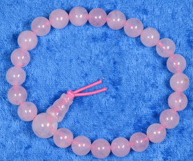 Ruusukvartsi rannekoru  8mm