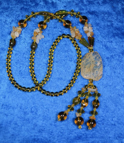 Helmet sitriinihelmet, pitkät helmet ilman lukkoa, kivitupsulla