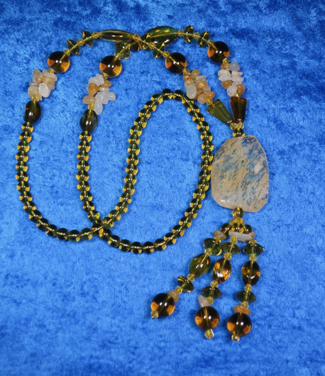 Helmet sitriinihelmet, pitkät helmet ilman lukkoa, kivitupsulla