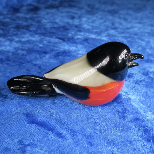 Lasikoriste punatulkku käsin puhallettu