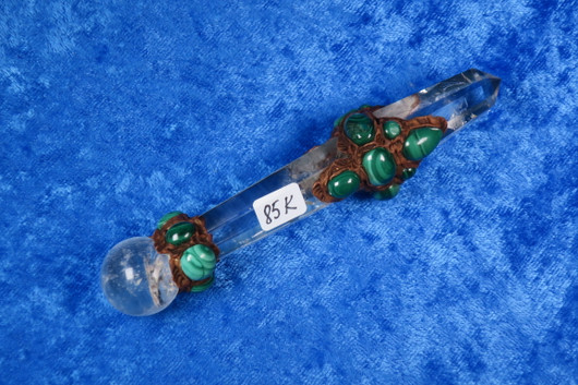 Chakrahoitosauva malakiitti ja vuorikide sydänchakralle 85K