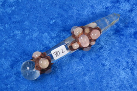 Chakrahoitosauva ruusukvartsit ja vuorikide. 70L