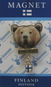 Magneetti karhu, Finland, Suomen lippu