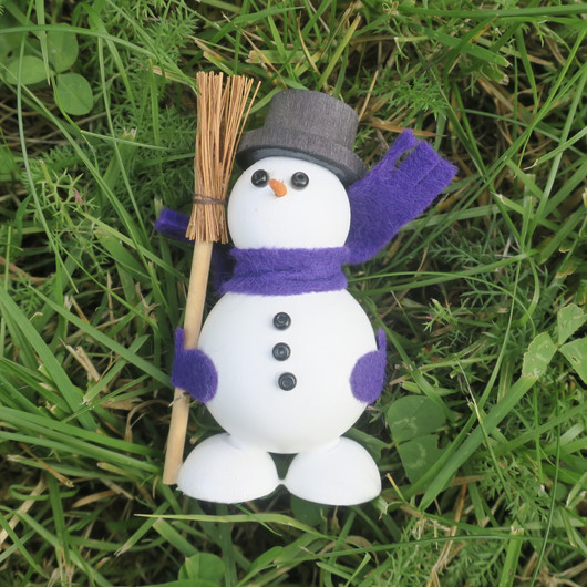 Lumiukko, puuta 75mm 