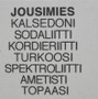 Taulu JOUSIMIES SAGITTARIUS onnenkivet A