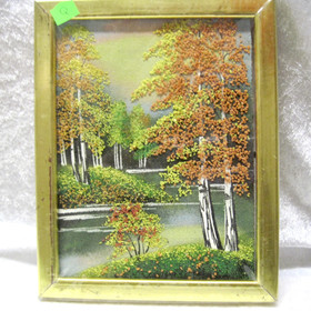 Kivimurskataulu ruskametsä jokimaisema Q 