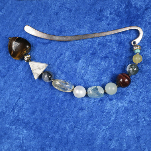 Kirjanmerkki KAKSOSET GEMINI onnenkiviä, pitkä