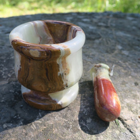 Mortteli onyksmarmoria 7,5x7,5cm