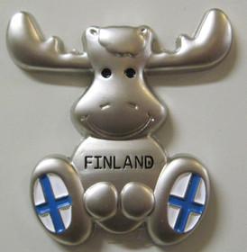 Magneetti hirvi Finland metallia. Suosituin malli!