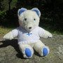 Pehmolelu nalle, jääkarhu 45cm. Suomalaista käsityötä