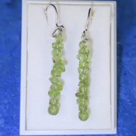 Korvakorut peridootti pitkät 35mm Olive6