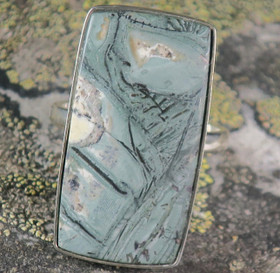 Hopeasormus tinguaiitti 21mm. Harvinainen kivi