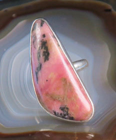 Hopeasormus rodoniitti 18mm nro8