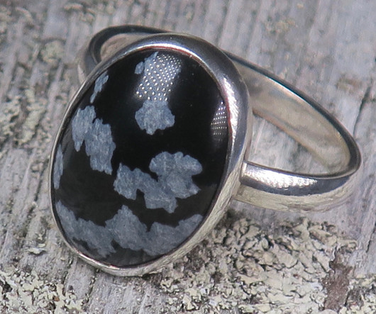 Hopeasormus lumihiutaleobsidiaani 19mm LUM3