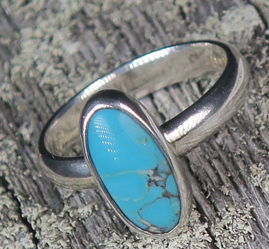 Hopeasormus aito turkoosi 16mm sor11