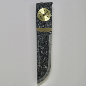 Seinäkello larvikiitti puukko iso kivikello 60cm