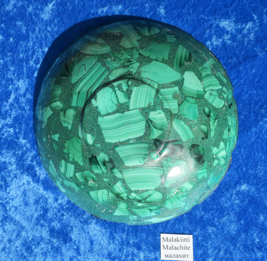 Malakiittikulho 18,5cm