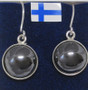 Hopeakorvakorut hematiitti 10mm pyöreä 