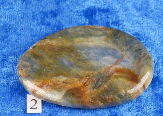 Kyaniitti sininen taskukivi nro 1-7