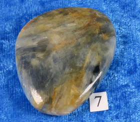 Kyaniitti sininen taskukivi nro 1-7