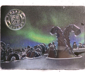 Magneetti tykkylumiset puut ja revontulet