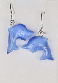 Korvakorut delfiini, vaaleansininen kissansilmäkuitulasi