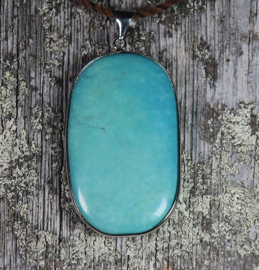 Riipus turkoosivärjätty magnesiitti iso 30x50mm nro3