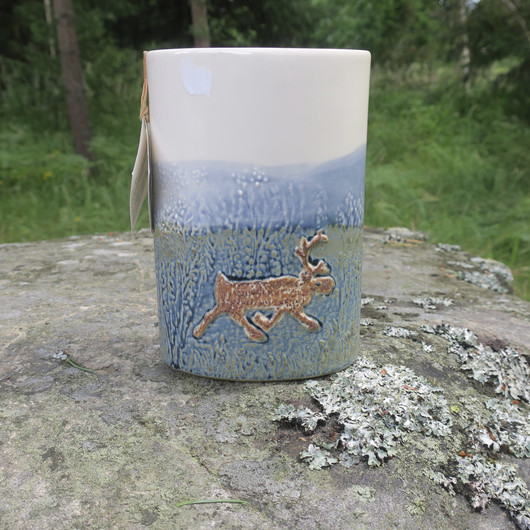 Maljakko kesäporo, korkeus 16cm keramiikkaa