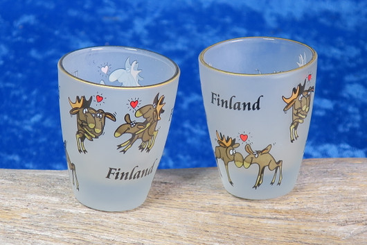 Snapsilasi Hirvet rakastelemassa, Finland, huurrettu