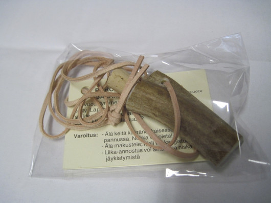 Poronsarvijauhe luupullossa 6cm, nahkanauhassa