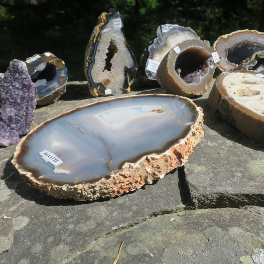 Akaattilevy jättikoko 4,1kg  natural 61ö