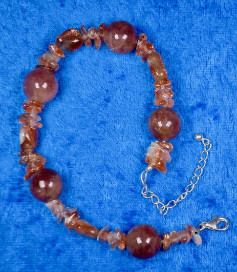 Rannekoru aurinkokivi ja mansikkakivi 17-22cm. sun6