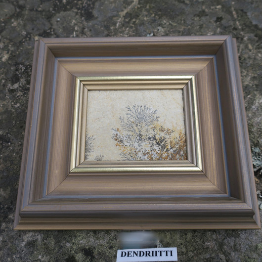 Taulu Dendriitti, kehys 165x183mm kivi 95x70mm B 