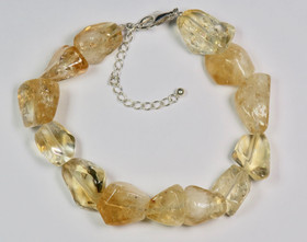 Rannekoru sitriini viistehiottu  20-25cm SIRPA3 