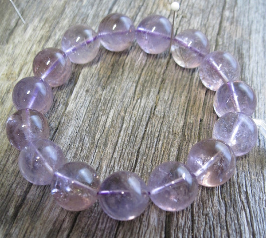 Rannekoru ametisti kirkas 14mm 17cm VIOLA14