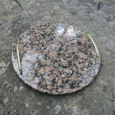 Tarjotin graniitti kivitarjotin 29,5cm pyöreä nroTR4