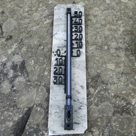 Lämpömittari marmori 30x7cm iso harmaankirjava  MAR-X