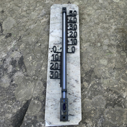 Lämpömittari marmori 30x7cm iso harmaankirjava  MAR-X