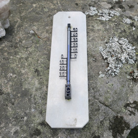 Lämpömittari marmori 25x7cm vaalea MAR-U