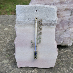 Lämpömittari marmori 16x11cm monivärinen pastelli, lohkoreunat MAR-T