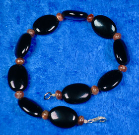 Rannekoru onyksi ja aurinkokivi 22cm