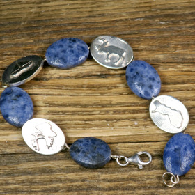 Rannekoru sodaliitti ja  925-hopealaatat 