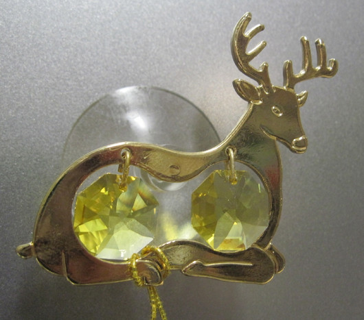 Kultakristalli poro, keltaiset kristallit